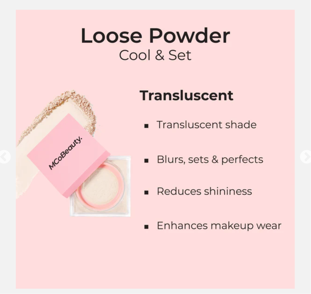 MCO BEAUTY Loose Powder Cool & Set