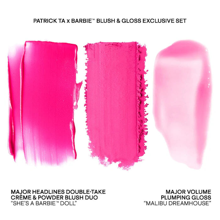 PATRICK TA x BARBIE BLUSH & LIP PLUMP SET