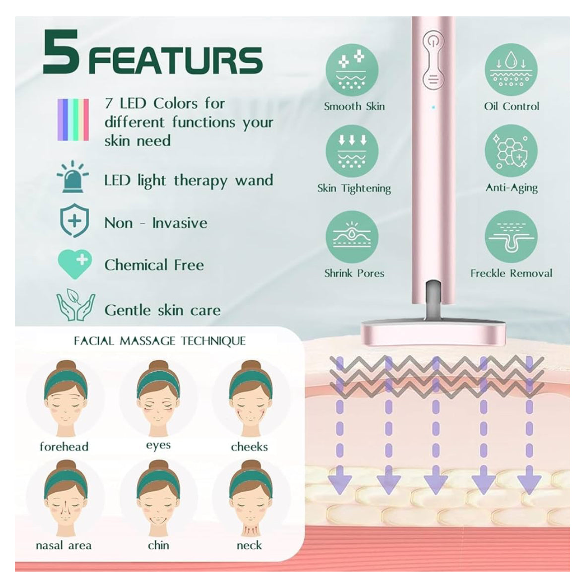 Beauty Light-Therapy Wand