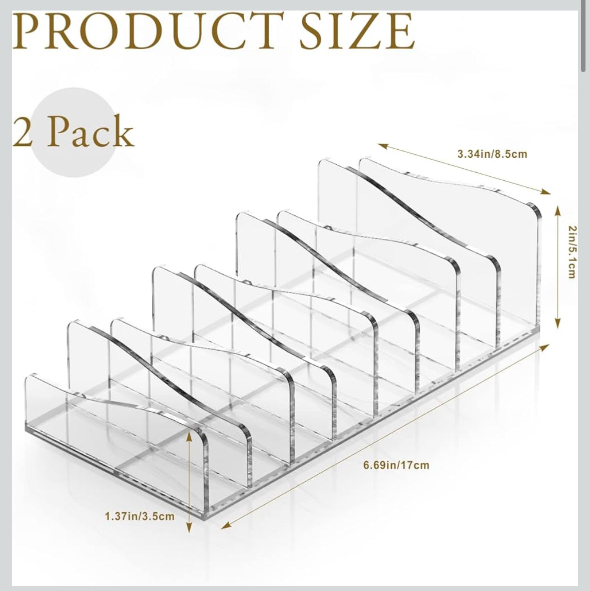 Makeup Organizer 2 pack
