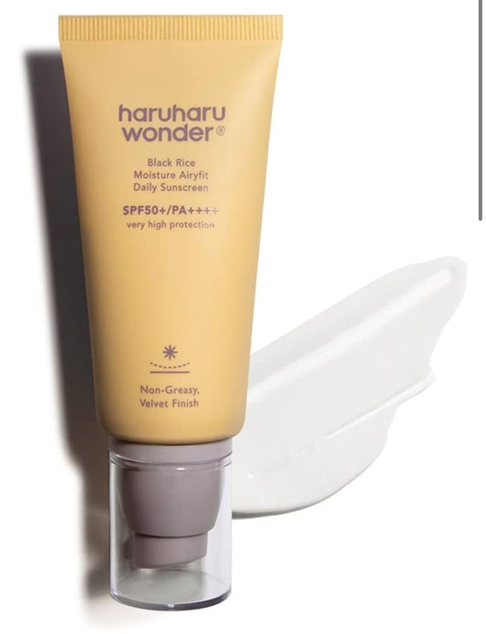 Haruharu Wonder Black Rice Moisture Airyfit Daily Sunscreen 50ml