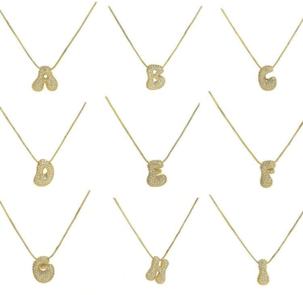 Letter Necklace(Golden color)