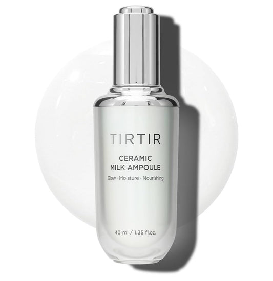 TIRTIR Ceramic Milk Ampoule (1.35 Fl Oz), 40ml (3 in 1 Skin care Triple Cream Formula
