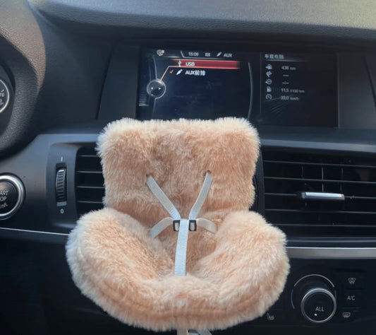 Labubu fluffy car seat