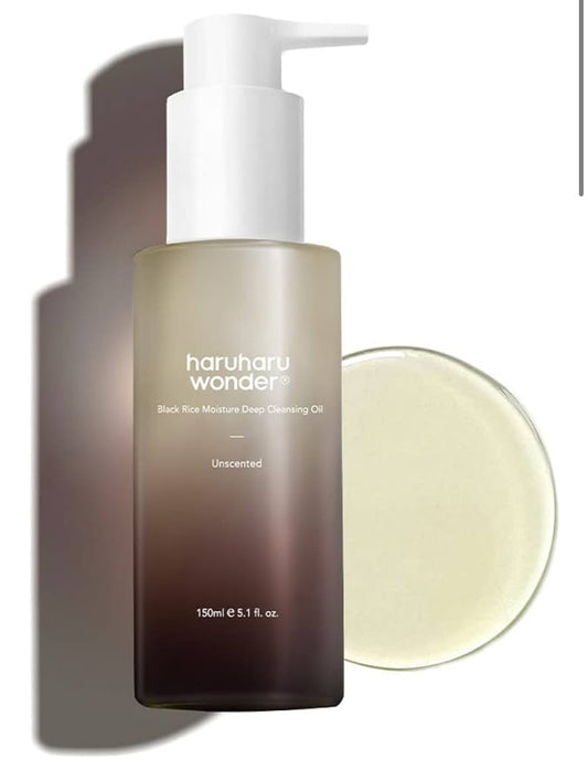 Haruharu Wonder Black Rice Moisture Deep Cleansing Oil Makeup Remover, 150ml