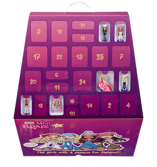MGA's Miniverse Bratz Minis Advent Calendar - 25 Surprises, Y2K Nostalgia, Collectors
