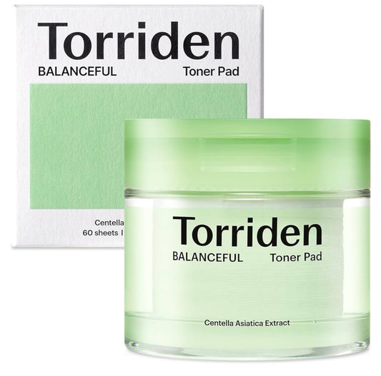 Torriden BALANCEFUL Toner Pads (60 Pads) | Daily Exfoliating Pads with PHA & LHA for Oily, Combo, and Sensitive Skin | 5D CICA, Panthenol