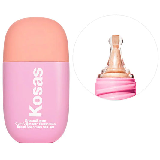 Kosas
DreamBeam Silicone-Free Mineral Sunscreen SPF 40 with Ceramides and Peptides