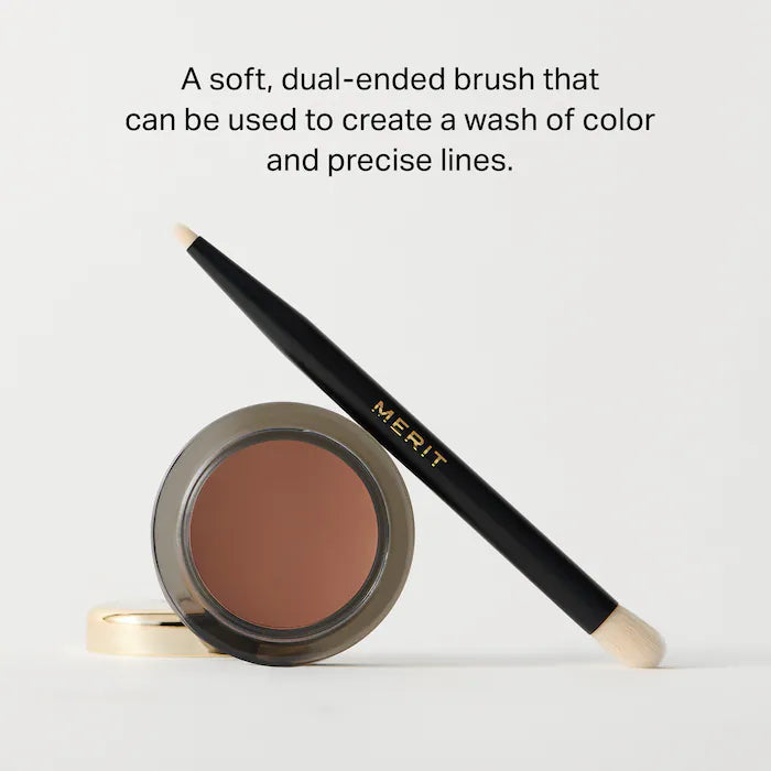 MERIT
Brush No. 2 Double Sided Eyeshadow Brush