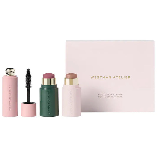Westman Atelier
Petite Fête Edition Mini Cheek and Eye Trio