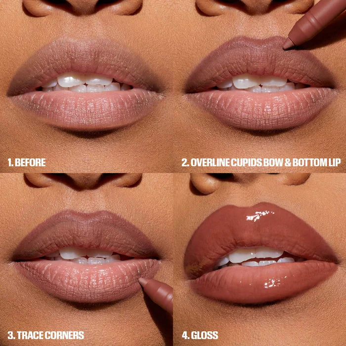 HUDA BEAUTY
Juicy Bombshell Lip Gloss + Liner Set