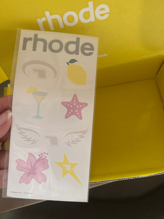 Rhode body tattoo sheet
