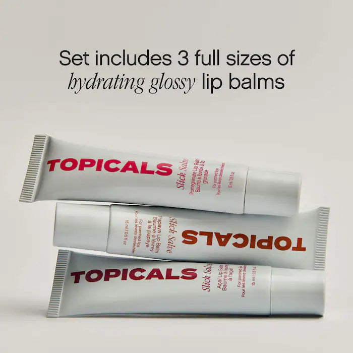Topicals 
Slick Salve Glossy Lip Balm Trio