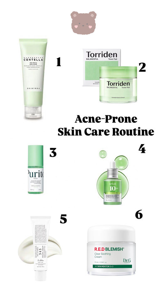Acne Prone Skin care routine set