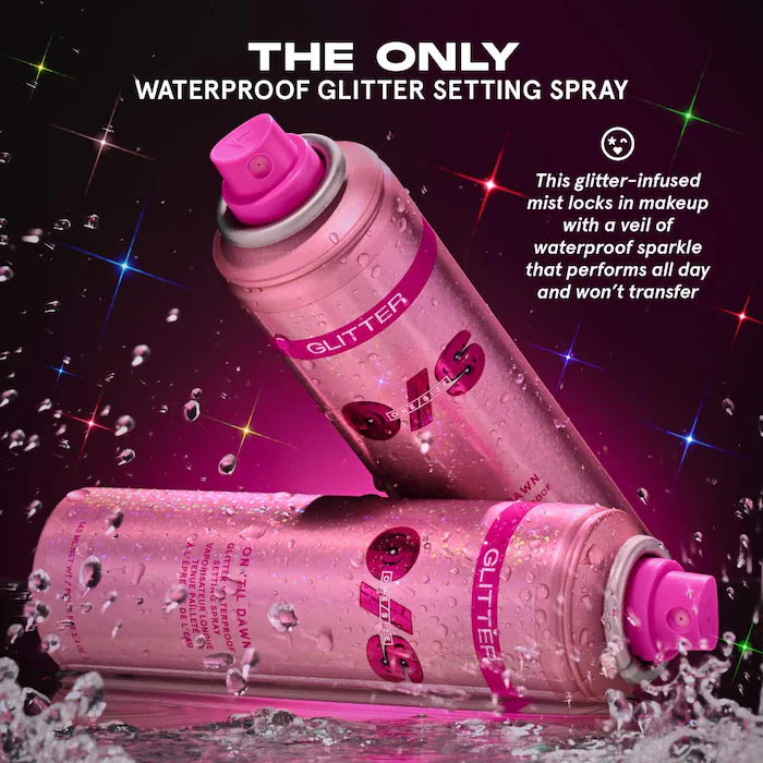 One Size On 'Til Dawn Mattifying Waterproof Setting Spray(GLITTER FINISH)