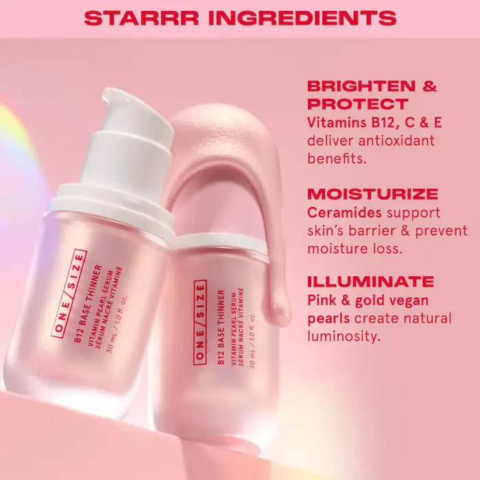 One size B12 Base Thinner Luminous Vitamin Pearl Boosting Serum