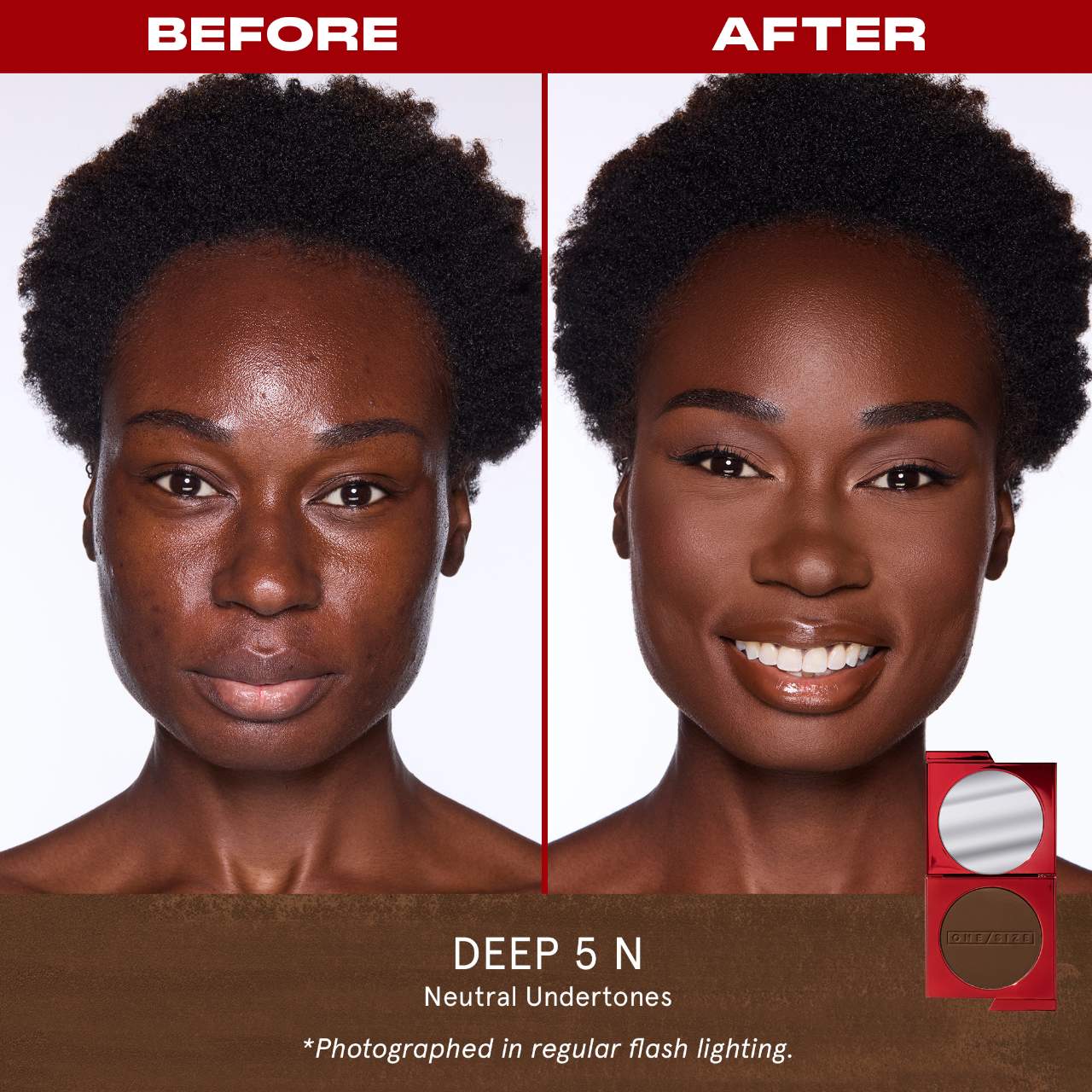 ONE/SIZE by Patrick Starrr 
Turn Up The Base Versatile Powder Foundation