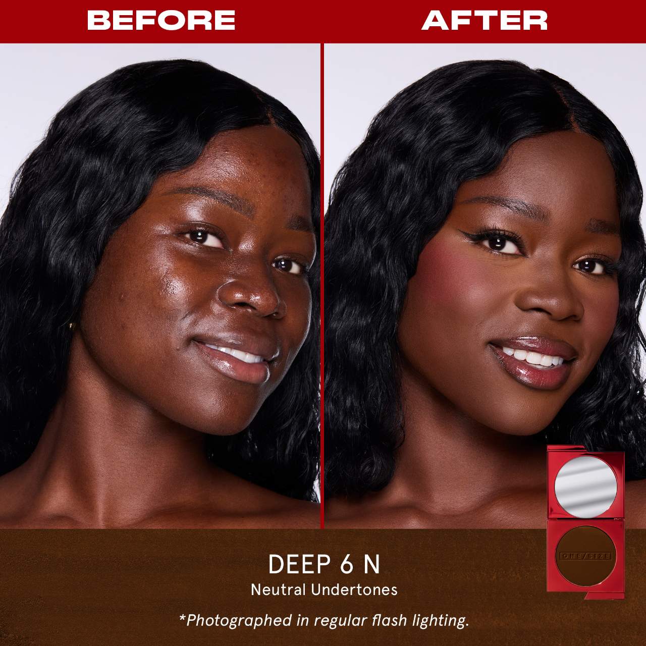 ONE/SIZE by Patrick Starrr 
Turn Up The Base Versatile Powder Foundation