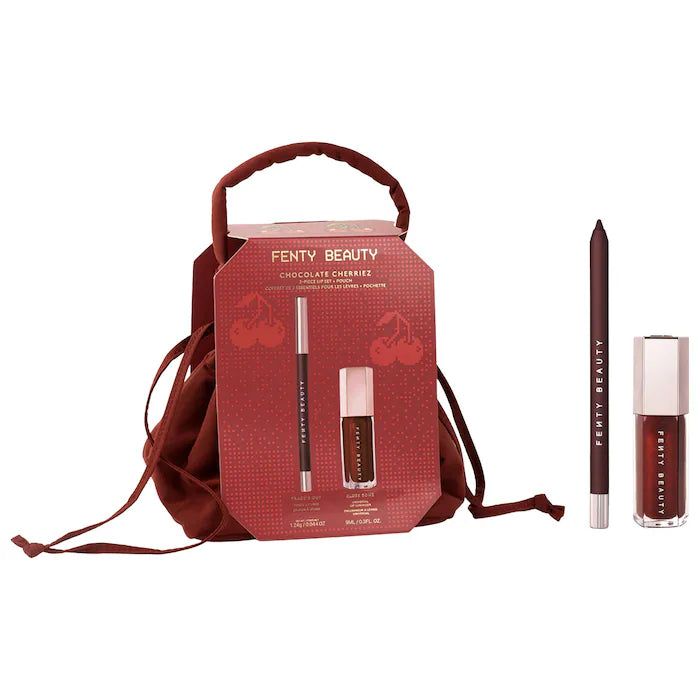 Fenty Beauty by Rihanna
Chocolate Cherriez 2-Piece Lip Set + Pouch
