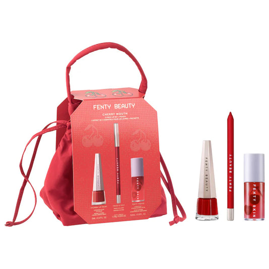 Fenty Beauty by Rihanna 
Cherry Mouth 3-Piece Lip Set + Pouch