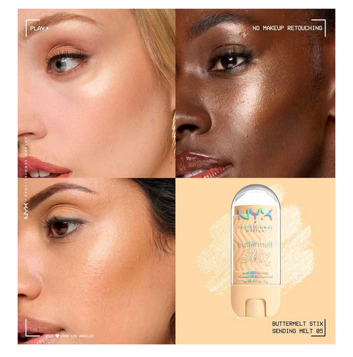 Nyx Buttermelt Stix glow boost. Up to 8 Hrs wear