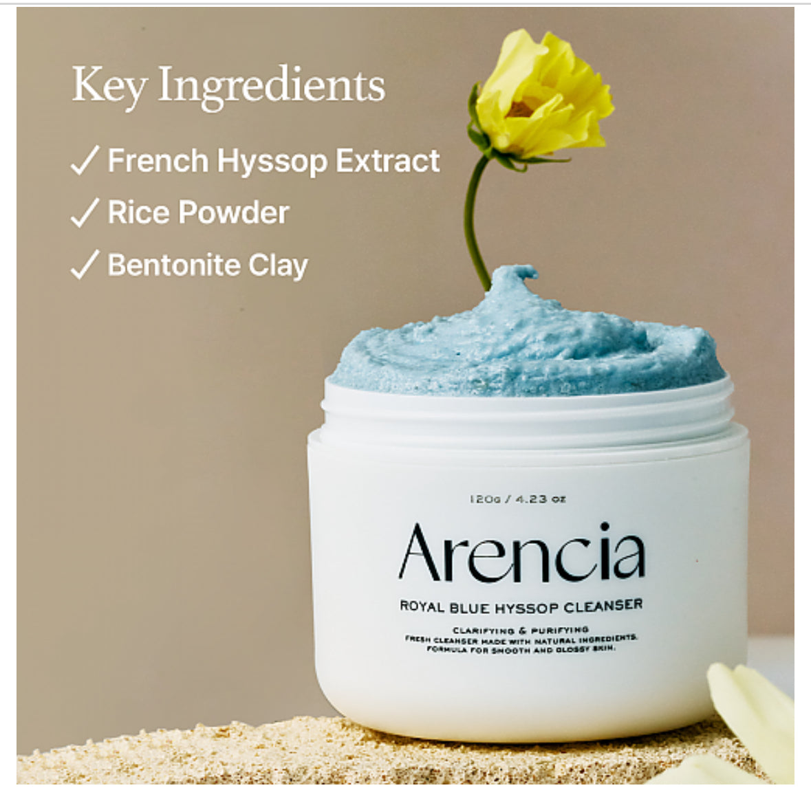 [ARENCIA] Blue Hyssop Cleanser 120g