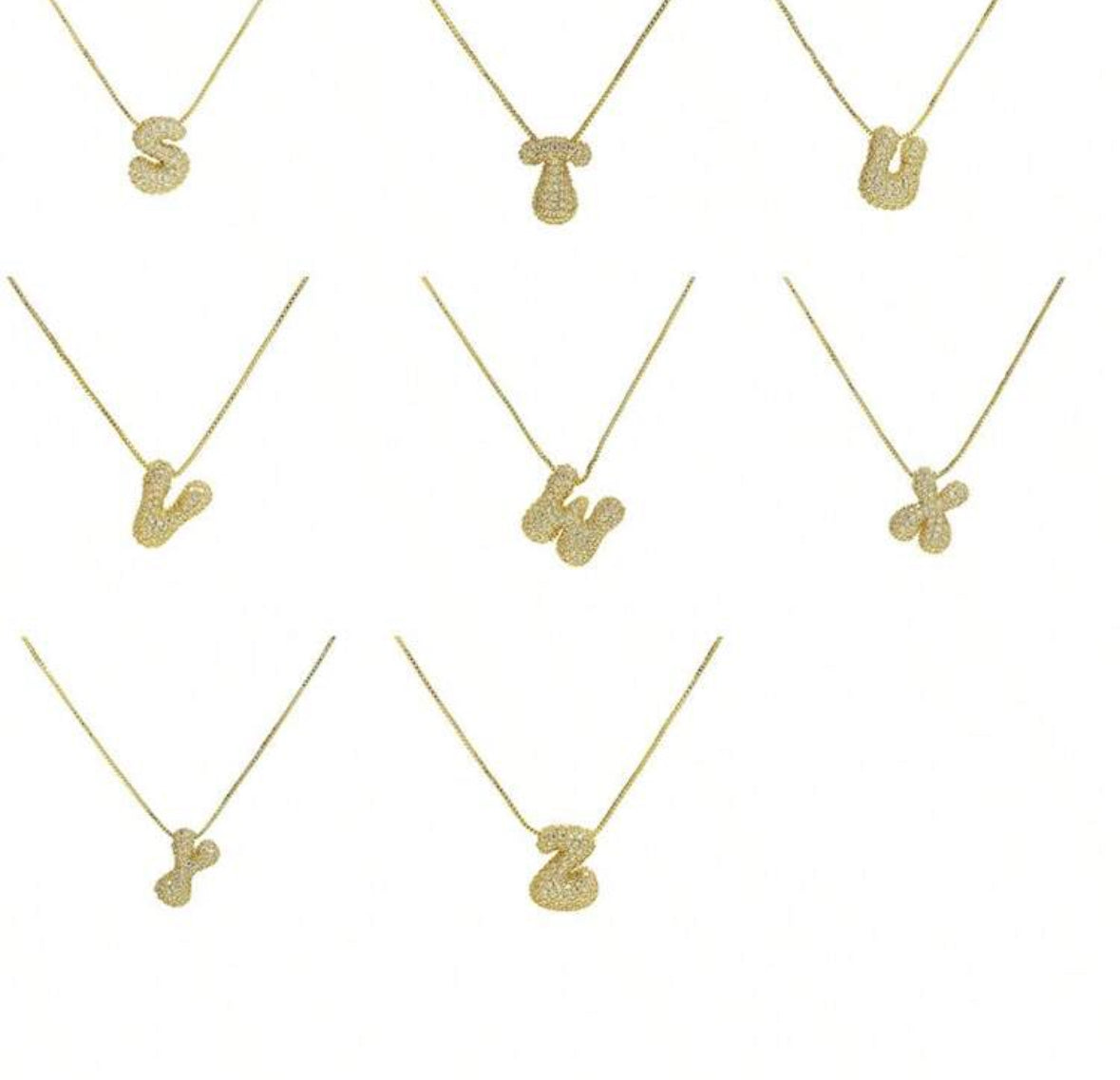 Letter Necklace(Golden color)