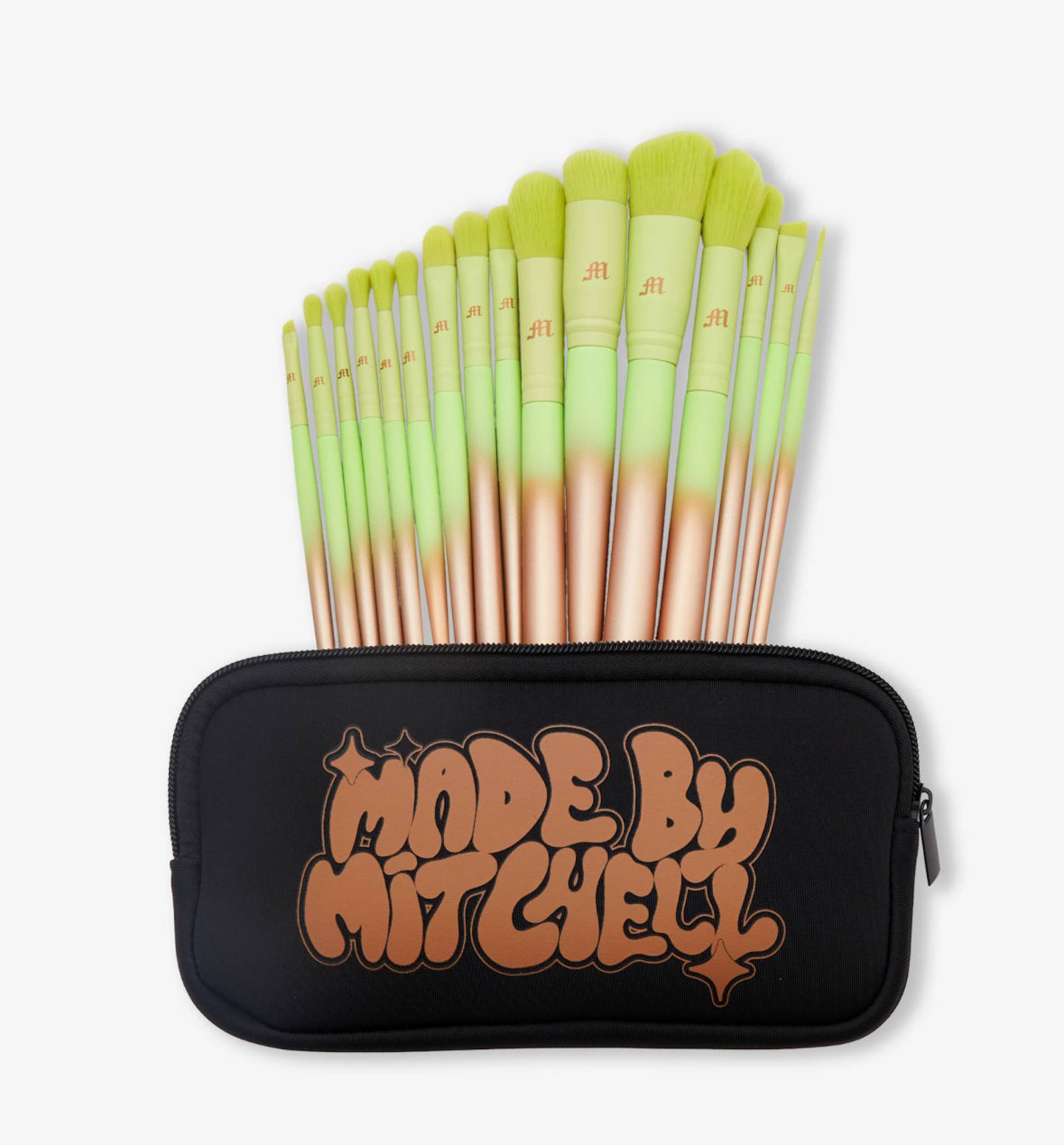 MADE BY MITCHELL  
16 PIECE OMBRE BRUSH SET & POUCH