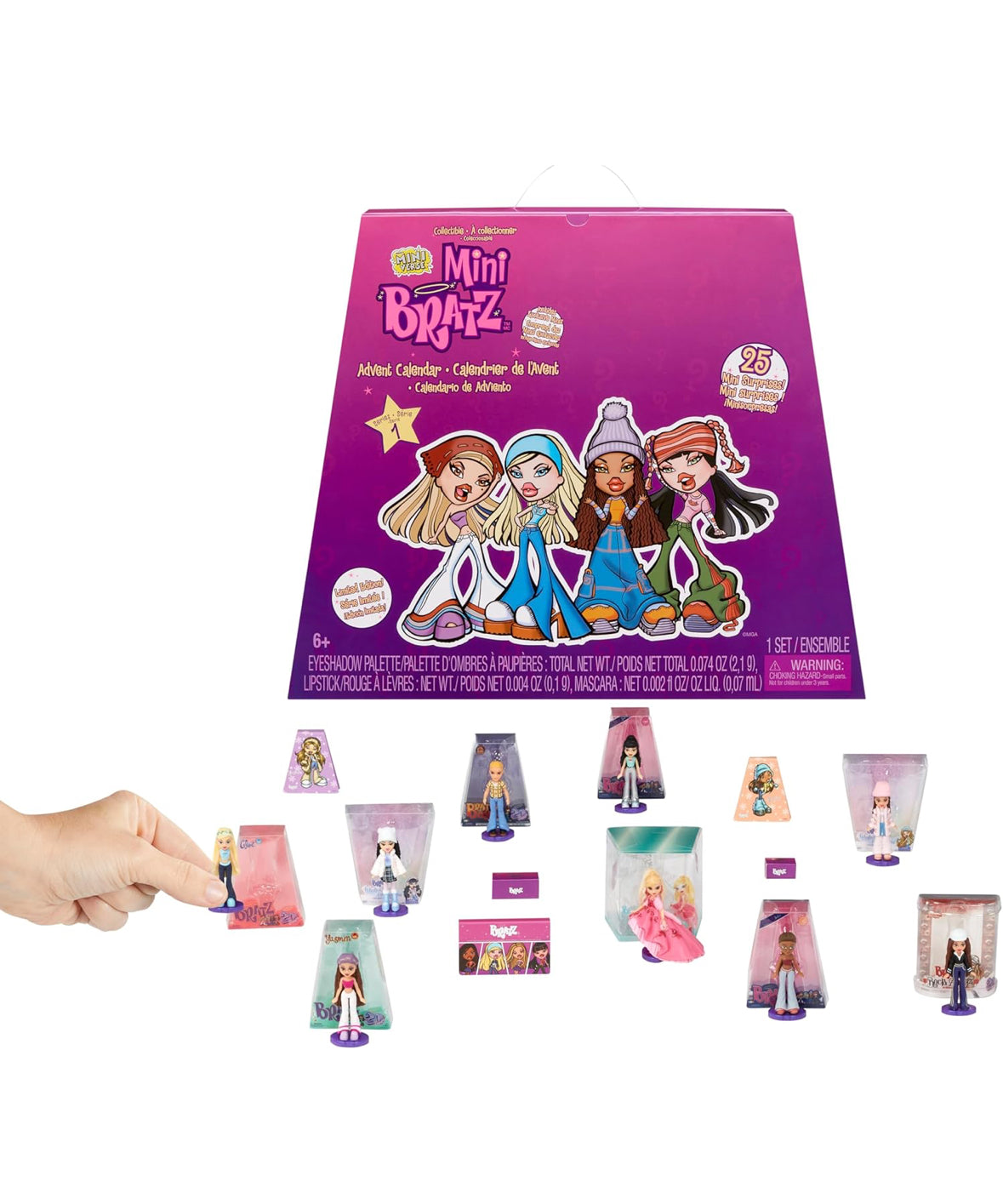 MGA's Miniverse Bratz Minis Advent Calendar - 25 Surprises, Y2K Nostalgia, Collectors