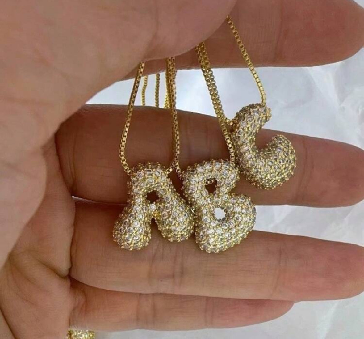 Letter Necklace(Golden color)