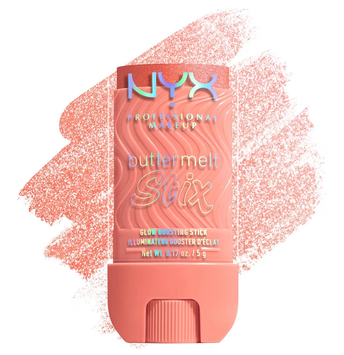 Nyx Buttermelt Stix glow boost. Up to 8 Hrs wear