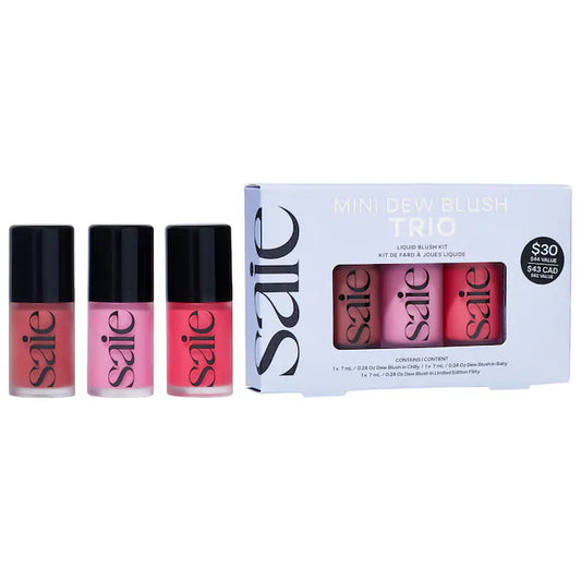 Saie
Mini Dew Blush Trio Set