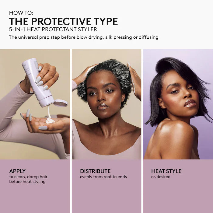 Fenty Beauty by Rihanna
Mini The Protective Type 5-in-1 Heat Protectant Styling Cream