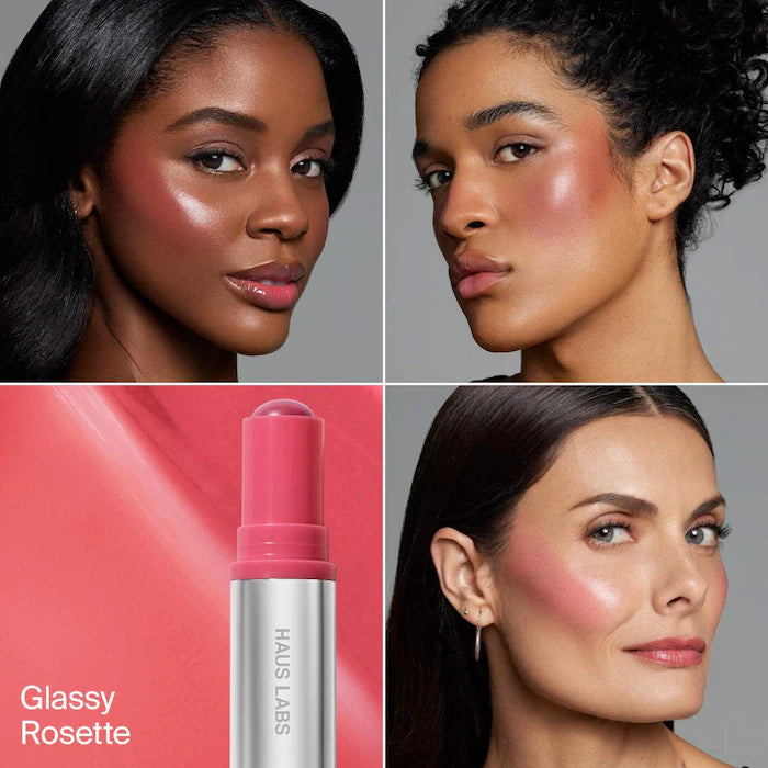 HAUS LABS BY LADY GAGA
Color Fuse Longwear Hydrating Glassy Lip + Cheek Blush Balm Stick