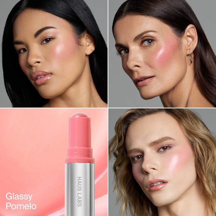 HAUS LABS BY LADY GAGA
Color Fuse Longwear Hydrating Glassy Lip + Cheek Blush Balm Stick