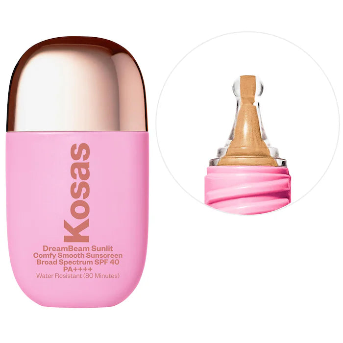 Kosas
DreamBeam Silicone-Free Mineral Sunscreen SPF 40 with Ceramides and Peptides