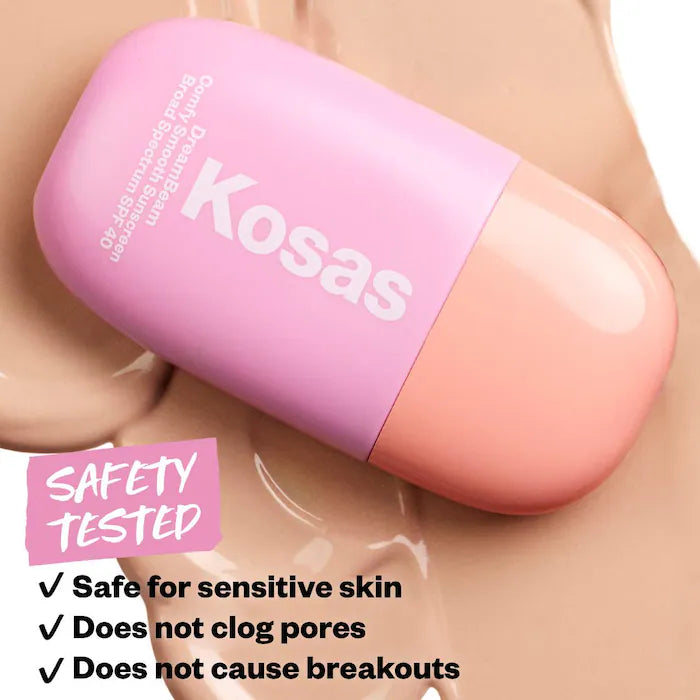 Kosas
DreamBeam Silicone-Free Mineral Sunscreen SPF 40 with Ceramides and Peptides