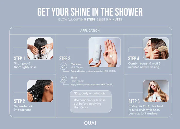 OUAI
Hair Gloss In-Shower Shine Treatment