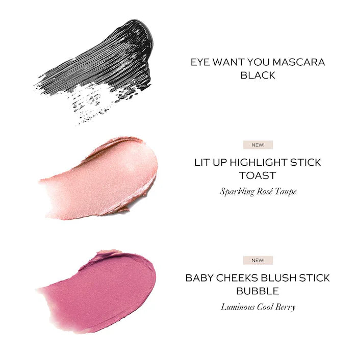 Westman Atelier
Petite Fête Edition Mini Cheek and Eye Trio