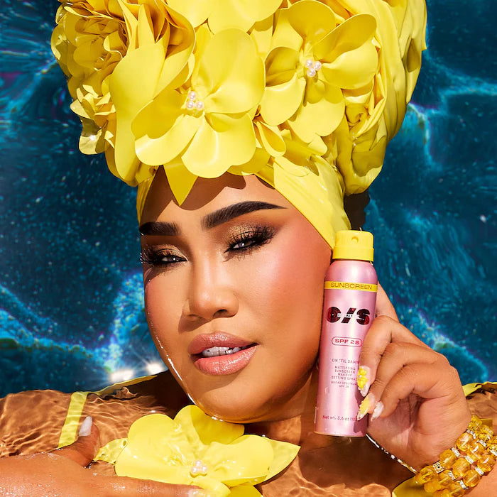 ONE/SIZE by Patrick Starrr 
On 'Til Dawn Mattifying Sunscreen Makeup Setting Spray SPF 28