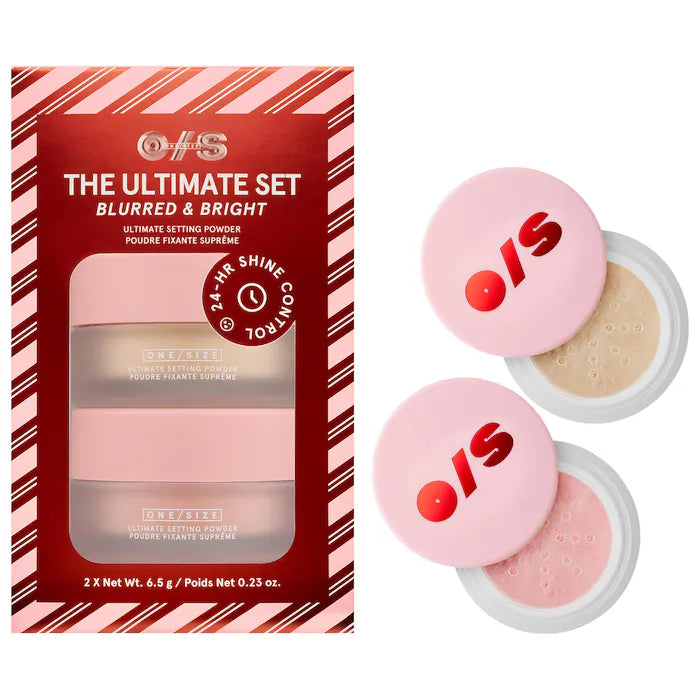 ONE/SIZE by Patrick Starrr 
Ultimate Blurring Setting Powder Blurred & Bright Travel Duo