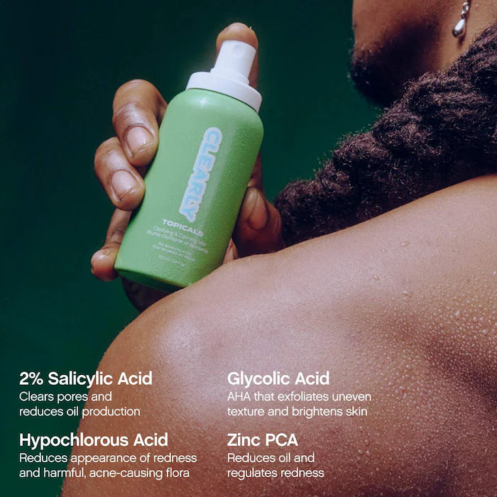 Topicals 
Clearly Clarifying & Calming Mist For Acne-Prone Skin