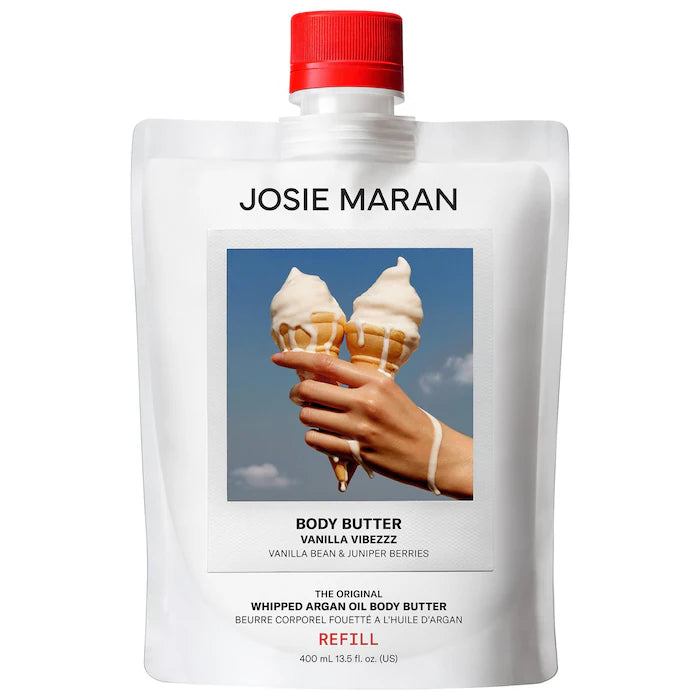 Josie Maran 
Vanilla Vibezzz - Whipped Argan Oil Refillable Firming Body Butter Jar