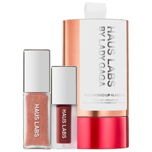HAUS LABS BY LADY GAGA 
PhD Hybrid Plumping Lip Glaze Set (LIMITED EDITION)