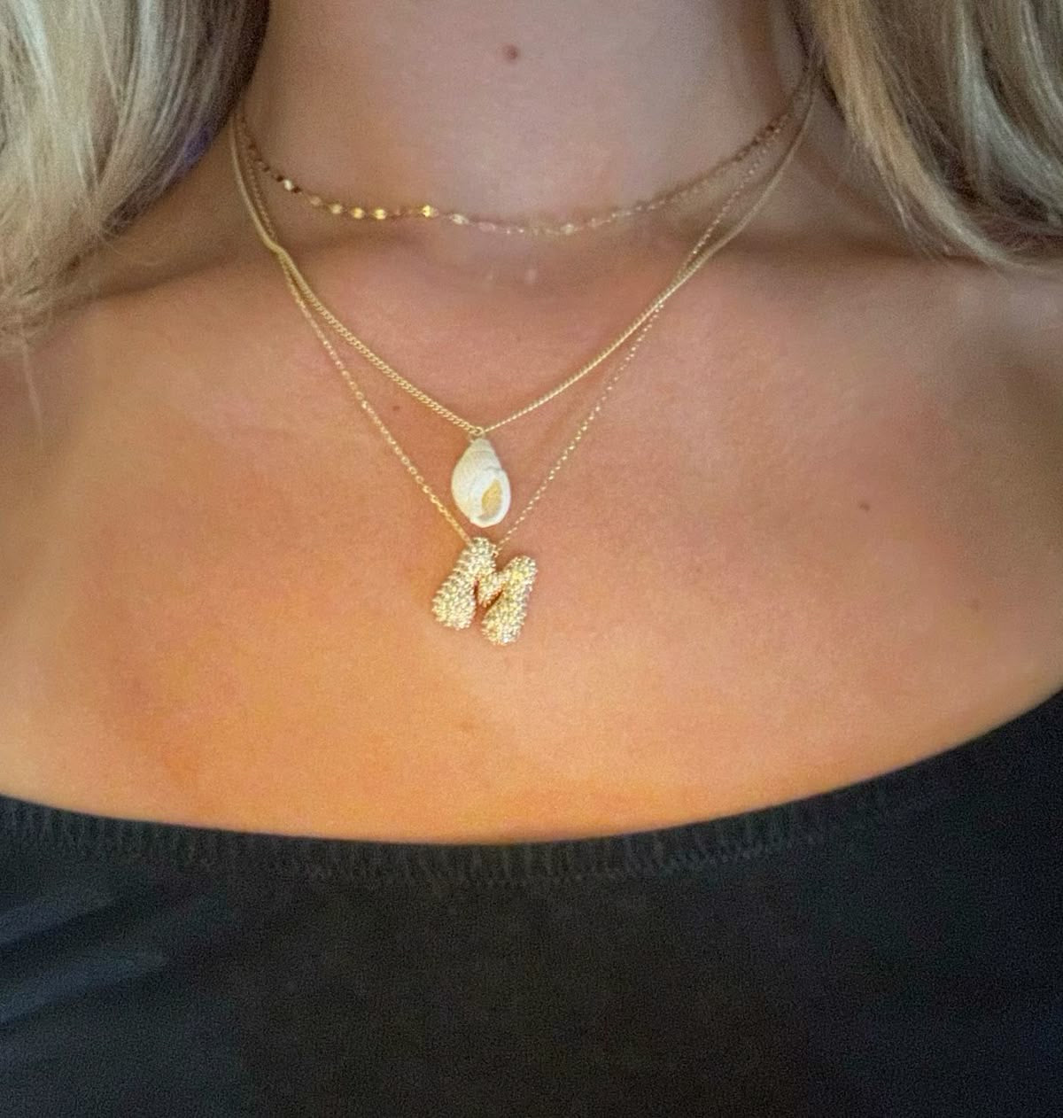 Letter Necklace(Golden color)