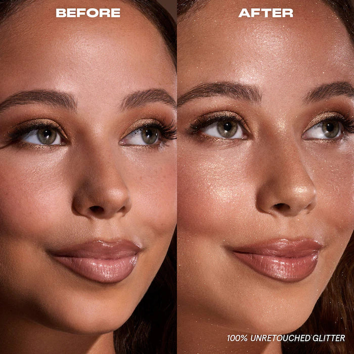 ONE/SIZE by Patrick Starrr 
On 'Til Dawn Waterproof Glitter Setting Spray - Brown Sugar (LIMITED EDITION)