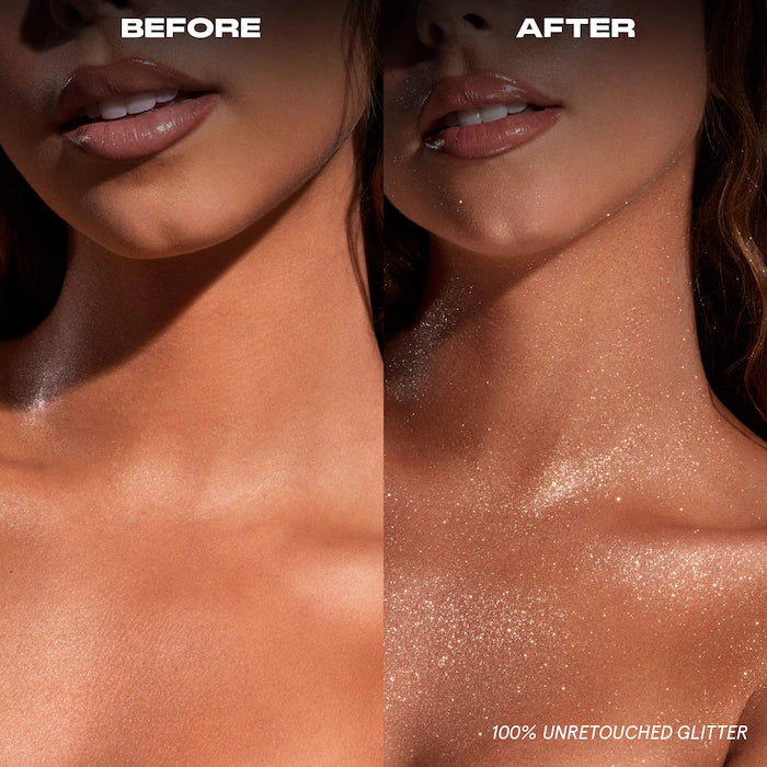 ONE/SIZE by Patrick Starrr 
On 'Til Dawn Waterproof Glitter Setting Spray - Brown Sugar (LIMITED EDITION)