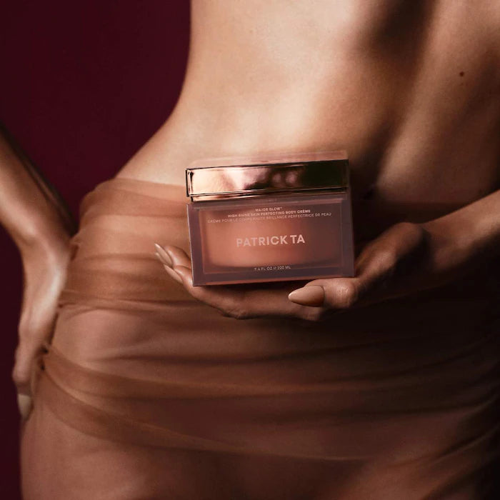PATRICK TA 
Major Glow High Shine Skin Perfecting Body Crème